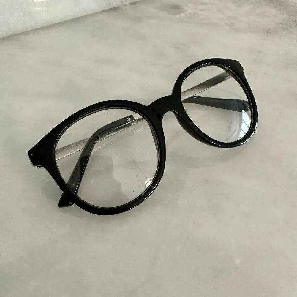 Ann Taylor Vintage-Inspired Black Frames Glasses Clear Non Prescription Lenses